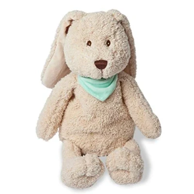 Abbildung von GRÜNSPECHT Wärme Kuscheltier Hase Papa, Rapssamen Wärmekissen mit waschbarem Bezug für Kinder, wärmendes bei Bauchschmerzen &amp; Erkältung (327 V2)