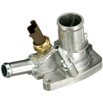 Abbildung von GATES TH42183G1 Kühlwasserthermostat 83 mit Dichtungen Gehäuse RENAULT: ESPACE 4, MASTER 2 Kasten, TRAFIC OPEL: Movano A Kastenwagen