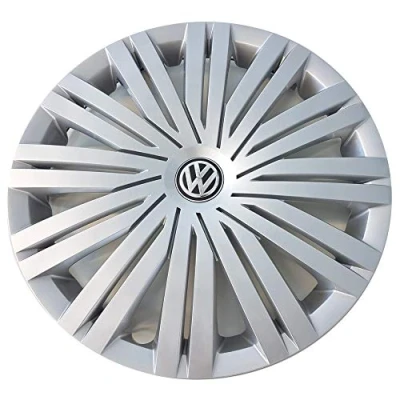 Abbildung von Volkswagen 6C0601147CYTI Radkappe (1 Stück) Radzierblende 15 Zoll Radvollblende 6Jx15 Stahlfelge