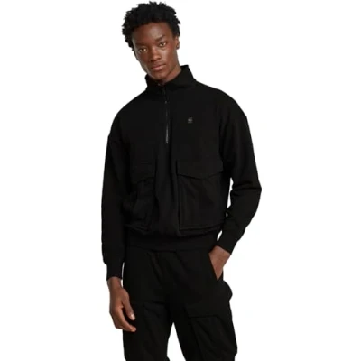 Abbildung von G STAR Rovic Skipper Loose Sweater Sweatshirt, Herren, Größe: Medium, Dk black