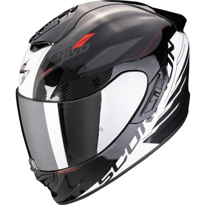 Abbildung von Scorpion Exo Motorradhelm 1400 Evo II Air Luma Schwarz / Rot XL