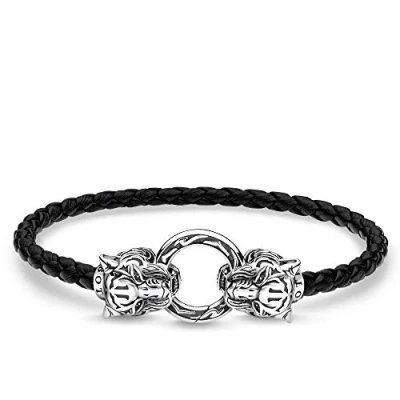Abbildung von Thomas Sabo Lederarmband Tiger, 17, Schwarz