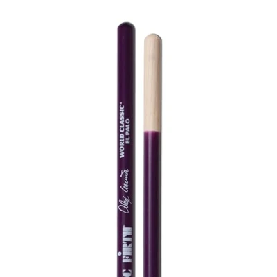 Abbildung von Vic Firth World Classic Signature Series Timbale Drumsticks Alex Acuña &#039;El Palo&#039; Purple