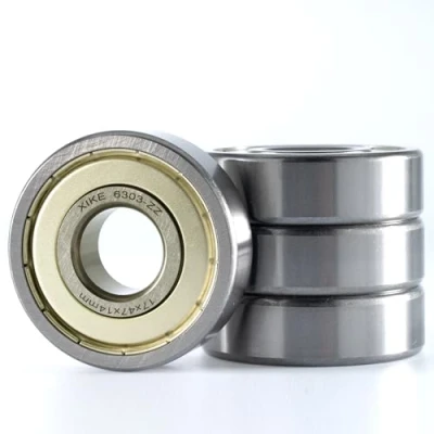 Abbildung von XiKe 4 Stück 6303ZZ Kugellager 17x47x14mm Chromstahl und Vorgeschmiert, 6303 2Z Rillenkugellager mit Metall Doppeldichtungen.