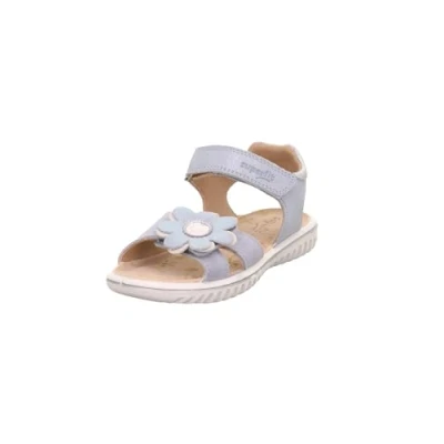 Abbildung von Superfit Sparkle Riemensandalette für Kinder, Größe: 25, Hellblau/silber Schuhe