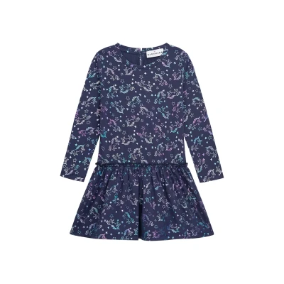 Abbildung von Danamade Delli Jerseykleid für Kinder, Größe: 134, Navy