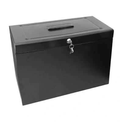Abbildung von Cathedral 22 x 17 10 Zoll Metallisches Home File Foolscap, Schwarz