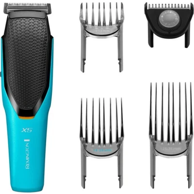 Abbildung von Remington Haarschneider Power X Series HC5000, Längeneinstellrad, Haar und Bartkamm, abnehm abwaschbare Klingen