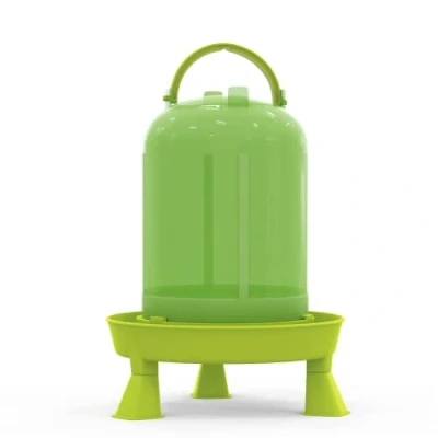 Abbildung von Hühnertränke 1,5, 3 oder 5 ltr. grün I Beheizbare Geflügeltränke für Hühner Aufhängbarer Wasserspender Automatische Wassertränke, Tränke, Hühnerzubehör Geflügel Vogeltränke (Grün, Liter)