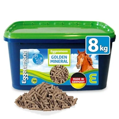 Abbildung von Eggersmann Mein Pferdefutter Golden Mineral 8 kg Mineralfutter für Pferde &amp; Ponys Nährstoffreiches Zur optimalen Rundumversorgung Ergänzung des Grundfutters