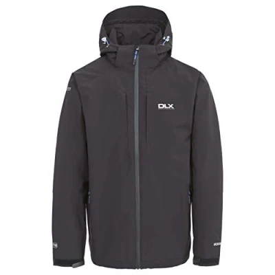 Abbildung von Trespass Herren Wasserdichte Jacke mit abnehmbarer Kapuze und Unterarmbelüftung Kumar, Electric Blue, XXL, MAJKRAM10007_ELBXXL
