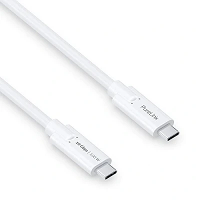 Abbildung von PureLink USB C auf Kabel, 3.1 Gen 2 mit 10 GB/s Datenübertragung, weiß, 1,50m