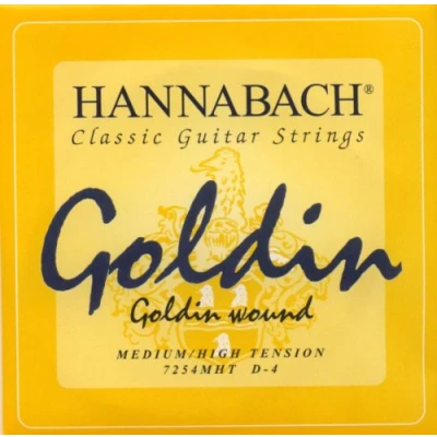 Abbildung von Hannabach 652724 Klassikgitarrensaiten Serie 725 Medium / High Tension Goldin D4