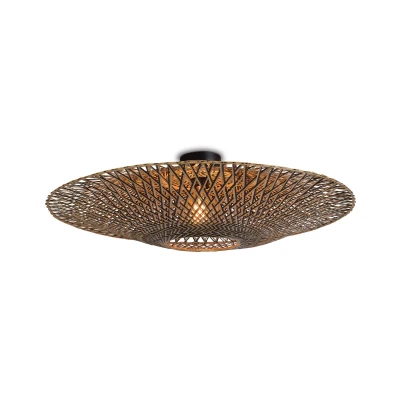 Abbildung von GOOD &amp; MOJO Deckenlampe Bali, Ø 87 cm, schwarz/natur, Bambus