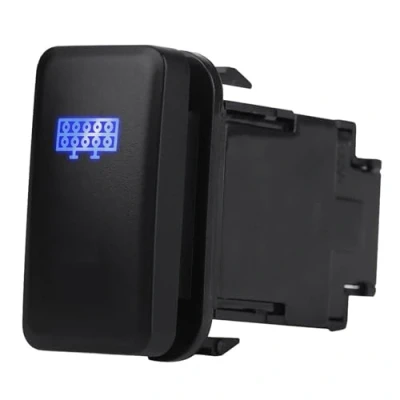 Abbildung von Keenso Auto Kippschalter, 12V Blau LED EIN/Aus Kippschalter für Hilux/Landcruiser/VIGO(LED LIGHTBAR)
