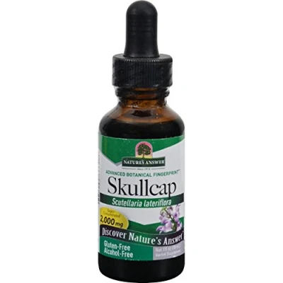 Abbildung von Skullcap, Alcohol Free, 2000 mg (30 ml) Nature&#039;s Answer