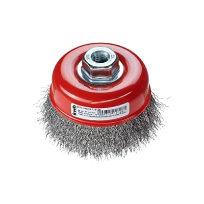 Abbildung von kwb 719126, Topfbürste, 10 cm, 0,35 mm, Metall, Stein, Metall
