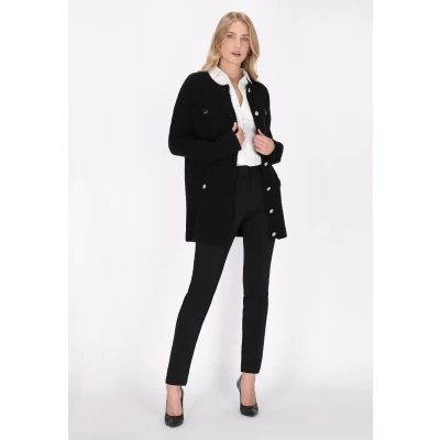 Abbildung von Strickjacke SCHMUDDELWEDDA M/L / Schwarz 50% Acrylic 32% Polyesteramide 18% Polyester