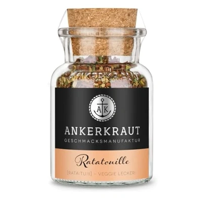Abbildung von Ankerkraut Ratatouille Gewürz, 80g im Korkenglas, Würz Mischung mit Lecker Geschmack und Aroma