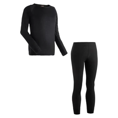 Abbildung von Maier Sports Kim, Kinder Wäsche Set, Hochwertiges Set für kalte Wintertage beim Skifahren oder eisige Wandertouren, dryprotec Technologie, Atmungsaktiv, Schwarz, 116