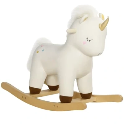 Abbildung von AIYAPLAY Schaukeltier mit Unicorn Design, Sound, weicher Sitz, für 2 4 Jahre