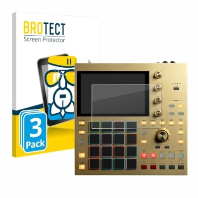 Abbildung von BROTECT Schutzglas für Akai MPC One (3 Stück) Schutzfolie Panzer Folie Glas [Extrem Kratzfest 9H, Anti Fingerprint, Ultra Transparent]