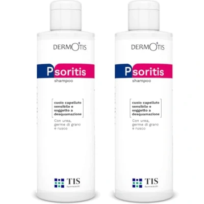 Abbildung von PsoriTIS 10% Urea Shampoo Seborrhoische und Zu Psoriasis Neigende Kopfhaut Dermatitis, Schuppen, Ichthyosis Juckende, Schuppige, Entzündete Haut Weizenkeimöl 2 x 120ml