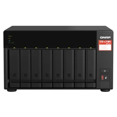 Abbildung von QNAP NAS + Switch Bundle TS 873A QSW 1105 5T Upgrade to 2,5GbE Networking, 8 Bay 3,5&quot;/2,5&quot; inch SATA, AMD Ryzen CPU