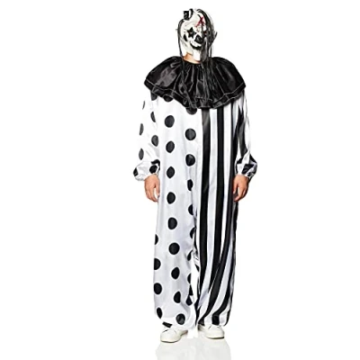 Abbildung von Fun World Kostüm Killer Clown XXL Halloweenkostüm, Furchteinflößendes Clownskostüm mit passender Maske