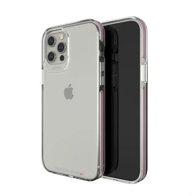 Abbildung von Apple iPhone 12 Pro Max Hülle Kunststoff Gear4 Hard Case/Backcover Handyhülle Rosa Shockproof/Stoßfest