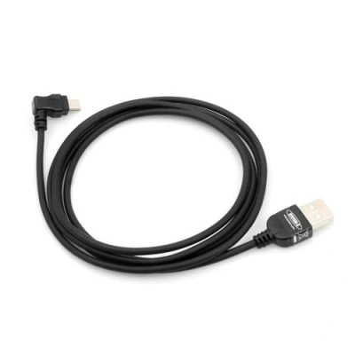 Abbildung von System S Mini USB Kabel Datenkabel Ladekabel mit 90 Winkelstecker Grad gewinkelt 100 cm