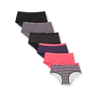 Abbildung von Dim Hipster Les Pockets Baumwolle Multipack Damen x6, Multicolor, S