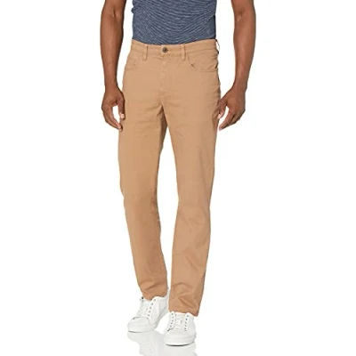 Abbildung von Amazon Essentials Herren 5 Pocket Chinohose, Komfortabler Stretch, Gerade Geschnitten (Früher Goodthreads), Helles Khakibraun, 32W / 29L