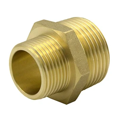 Abbildung von VARIOSAN Reduziernippel 13293, 1&quot; x 3/4&quot; AG/AG, Messing, Trinkwasser geeignet