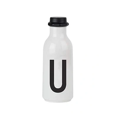 Abbildung von Design Letters Persönliche Trinkflasche Weiß (U) BPA Frei 500 ml Tritan Wasserflasche im Nordisches Auslaufsicher Spülmaschinengeeignet erhältlich von A Z