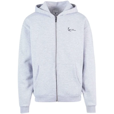 Abbildung von Karl Kani Chest Signature Essential Sweatjacke, Herren, Größe: Small, Grey