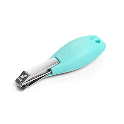 Abbildung von Babyono Nagelknipser für Babys &amp; Kinder Nagelschere kleine Nägel mit ergonomischem Griff Edelstahl (Türkis)