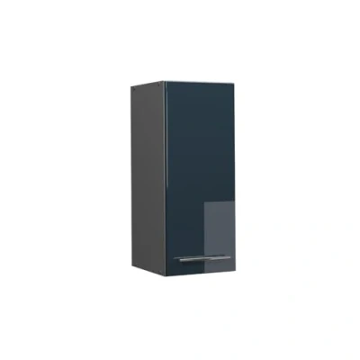 Abbildung von Vicco Hängeschrank Fame Line, Dunkelblau Hochglanz/Anthrazit, 30 cm