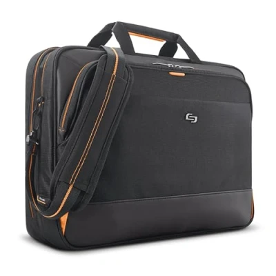 Abbildung von Solo Focus 17,3 Zoll Laptop Aktentasche, Schwarz, 47cm, Klassisch