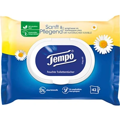 Abbildung von Tempo feuchtes Toilettenpapier feucht Sanft Pflegend 42er Kamilie, 1 tlg.