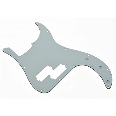 Abbildung von KAISH P Bass Pickguard mit 13 Löchern, PB Kratzplatte, für USA/Mexiko, Präzisions Bass, weiß, 3 lagig