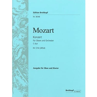 Abbildung von Oboenkonzert C dur KV 314 (285d) Breitkopf Urtext Ausgabe für Oboe,Klavier (EB 8048)