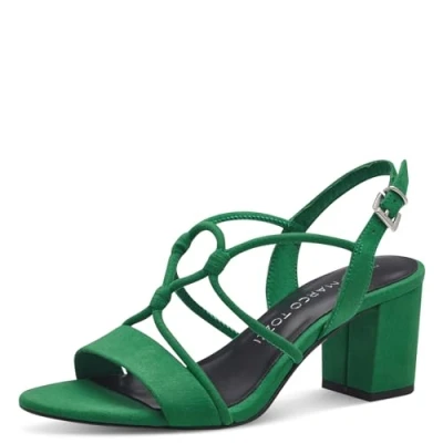 Abbildung von Marco Tozzi Riemensandalette, Damen, Größe: 40, Leaf green Schuhe