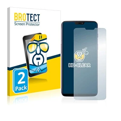 Abbildung von BROTECT (2 Stück Schutzfolie für OnePlus 6 Displayschutz Folie Ultra Klar