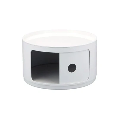 Abbildung von Kartell 495303 Baukastenelement Componibili rund undurchsichtig Durchmesser 42 x 23,5 cm ABS, weiß