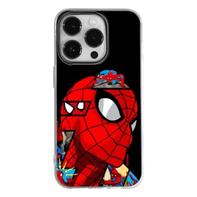 Abbildung von ERT GROUP Handyhülle für iPhone 14 PRO Original und offiziell Lizenziertes Marvel Muster Spider Man 042 optimal an die Form des Handy angepasst, hülle aus TPU