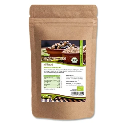 Abbildung von Mynatura Bio Sojagranulat I Aus getoasteten und geschroteten Sojabohnen Soja Fleisch Alternative Naturprodukt Im Beutel (1000g)