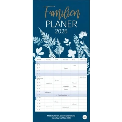Abbildung von HEYE Wandkalender Indigo Familienplaner 2025