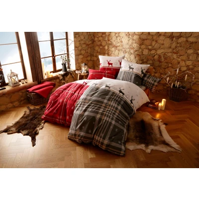 Abbildung von my home Bettwäsche &quot;Wenda&quot;, (2 tlg.), in Qualitäten PolyCotton (kühlend) + Biber (wärmend, 100% Baumwolle)