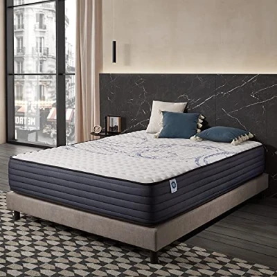 Abbildung von Naturalex Matratze 150x190 cm Perfectsleep Kaltschaummatratze Härtegrad H4 Öko Tex Zertifiziert Latex Blue 7 Zonen Höhe 30 Made in EU
